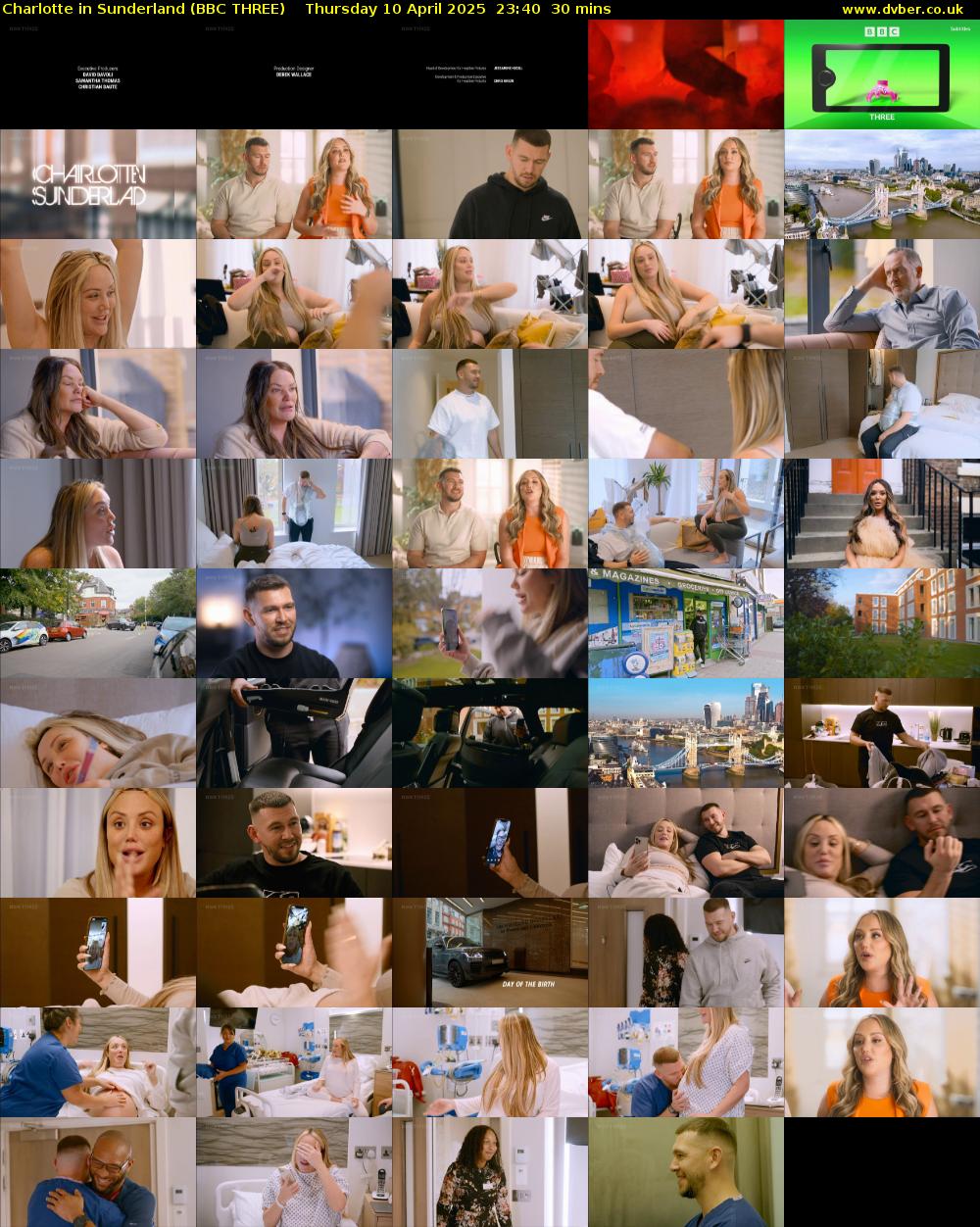 Charlotte in Sunderland (BBC THREE) Thursday 10 April 2025 23:40 - 00:10