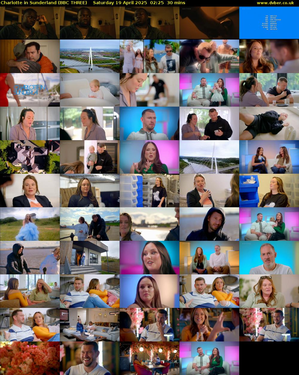 Charlotte in Sunderland (BBC THREE) Saturday 19 April 2025 02:25 - 02:55