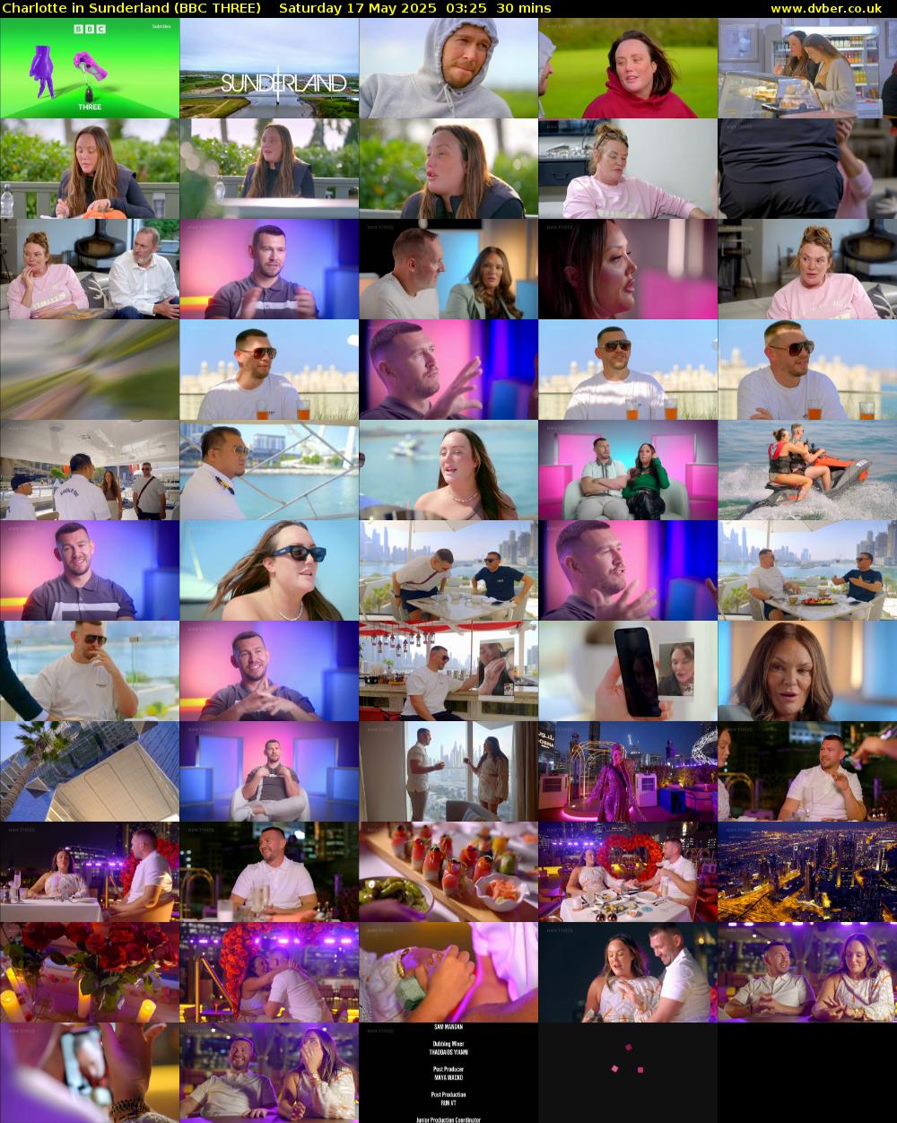 Charlotte in Sunderland (BBC THREE) Saturday 17 May 2025 03:25 - 03:55