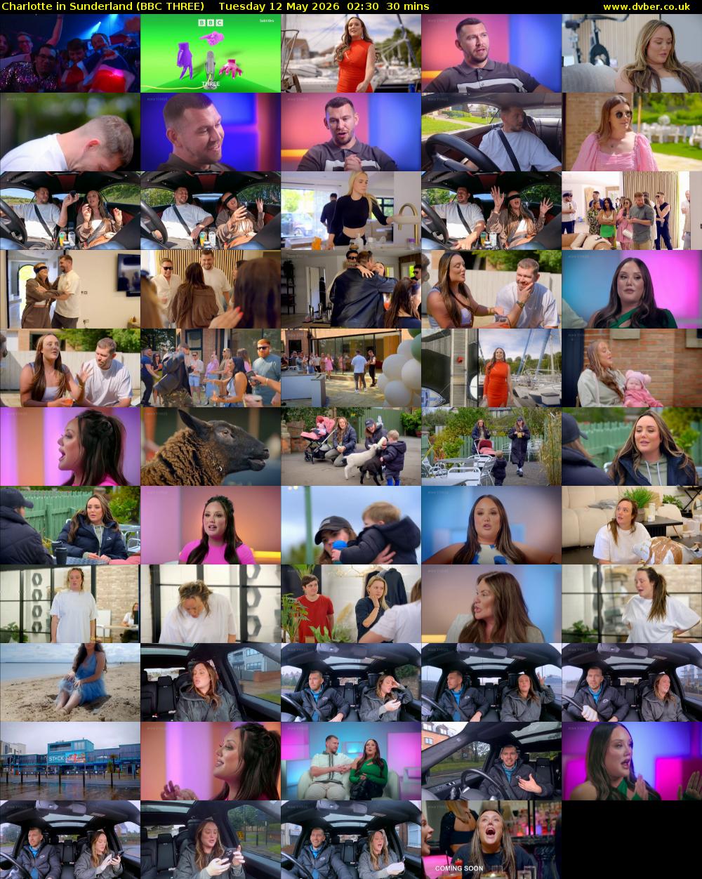 Charlotte in Sunderland (BBC THREE) Tuesday 12 May 2026 02:30 - 03:00