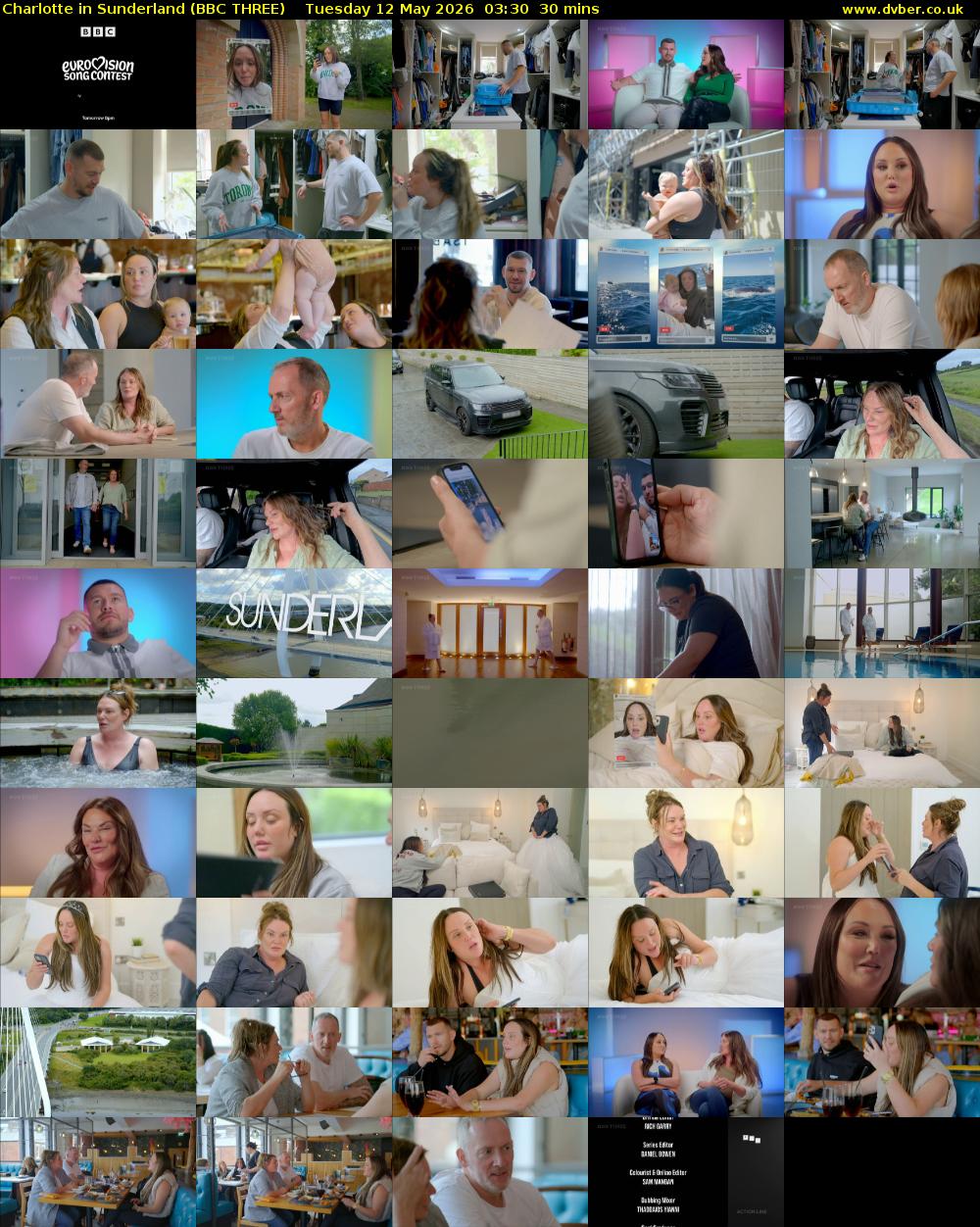 Charlotte in Sunderland (BBC THREE) Tuesday 12 May 2026 03:30 - 04:00