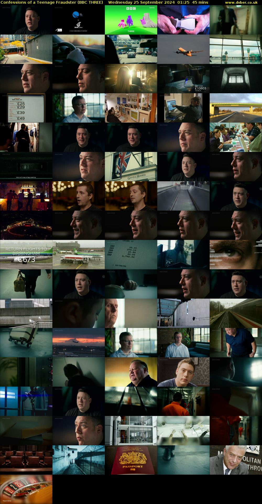 Confessions of a Teenage Fraudster (BBC THREE) Wednesday 25 September 2024 01:25 - 02:10
