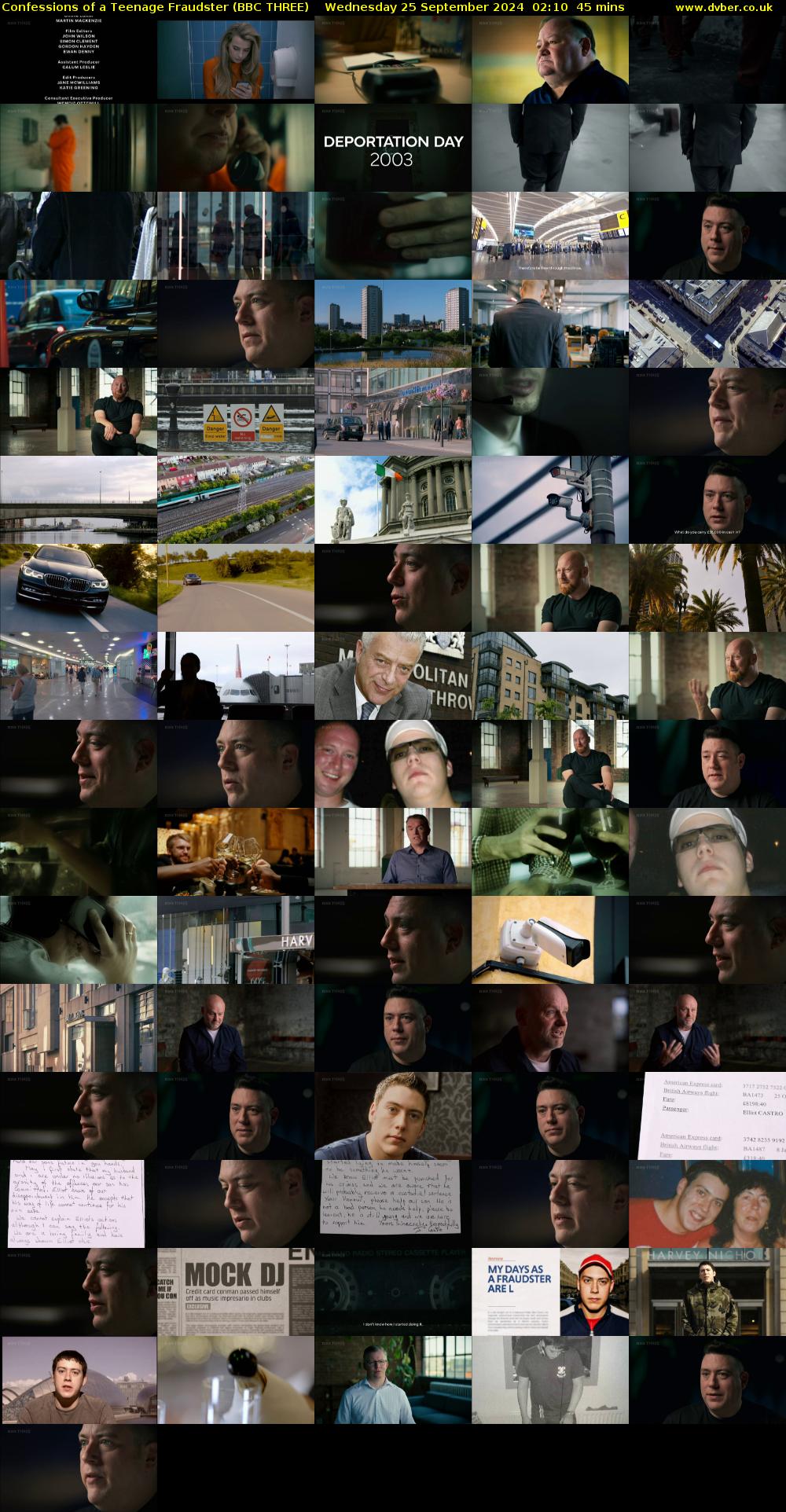 Confessions of a Teenage Fraudster (BBC THREE) Wednesday 25 September 2024 02:10 - 02:55