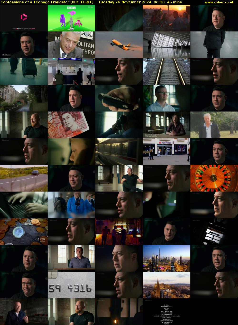 Confessions of a Teenage Fraudster (BBC THREE) Tuesday 26 November 2024 00:30 - 01:15