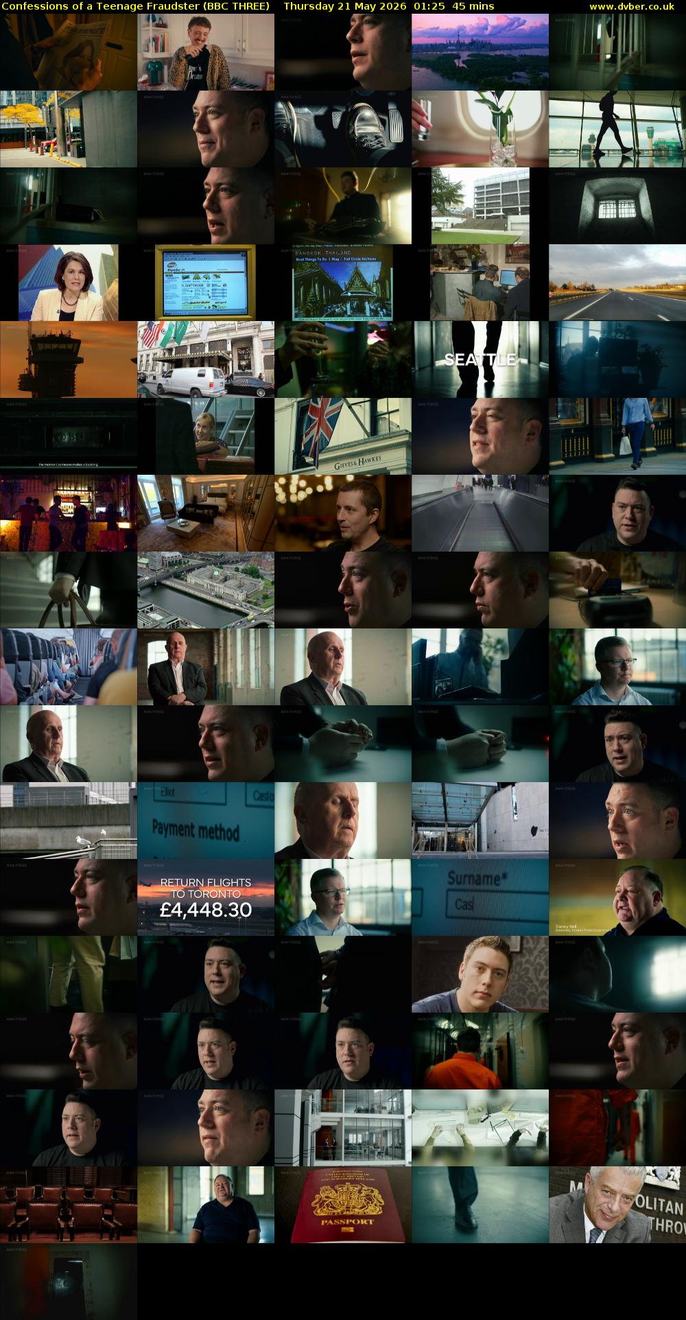 Confessions of a Teenage Fraudster (BBC THREE) Thursday 21 May 2026 01:25 - 02:10