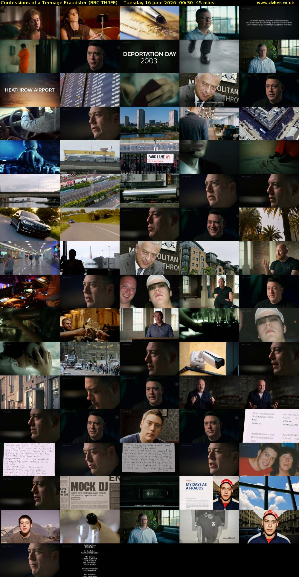 Confessions of a Teenage Fraudster (BBC THREE) Tuesday 16 June 2026 00:30 - 01:15