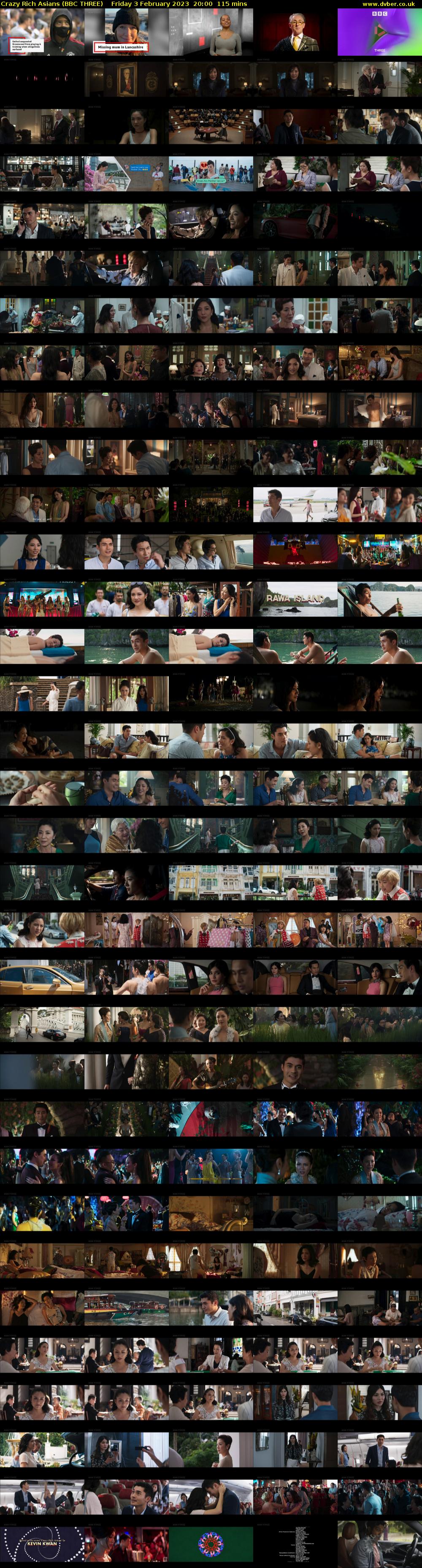 Crazy Rich Asians (BBC THREE) Friday 3 February 2023 20:00 - 21:55