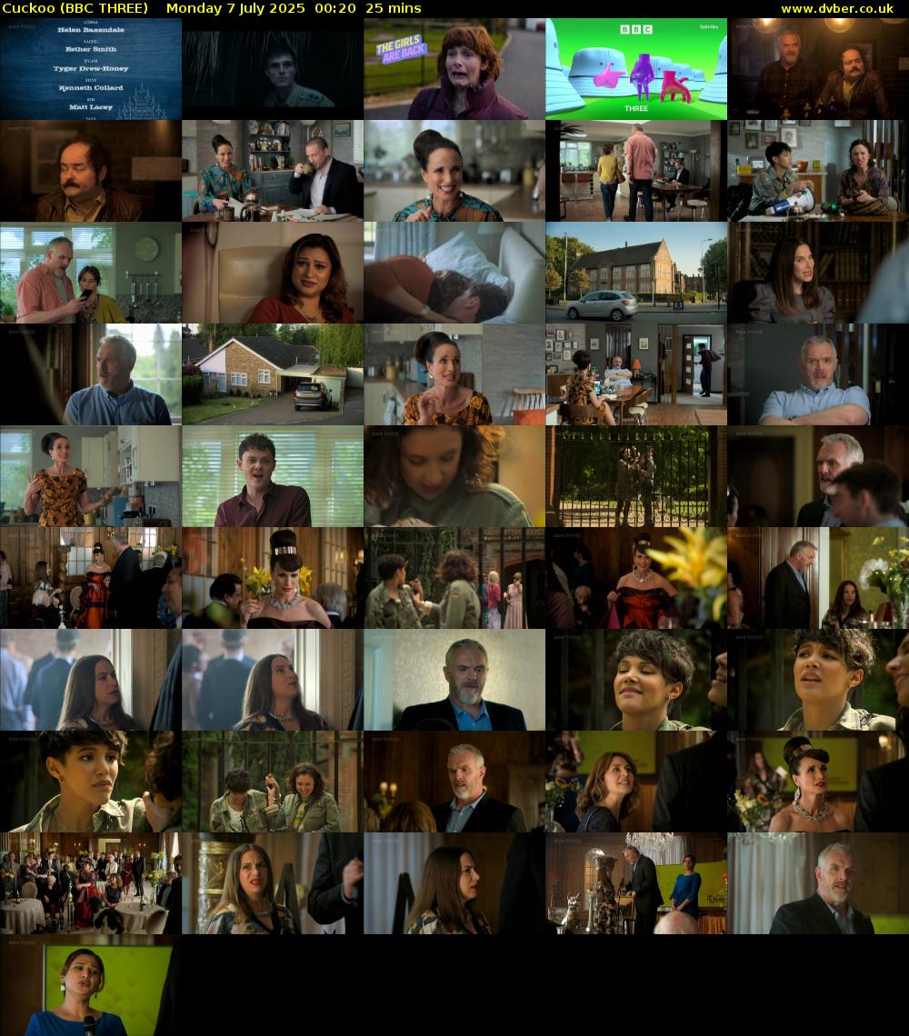 Cuckoo (BBC THREE) Monday 7 July 2025 00:20 - 00:45