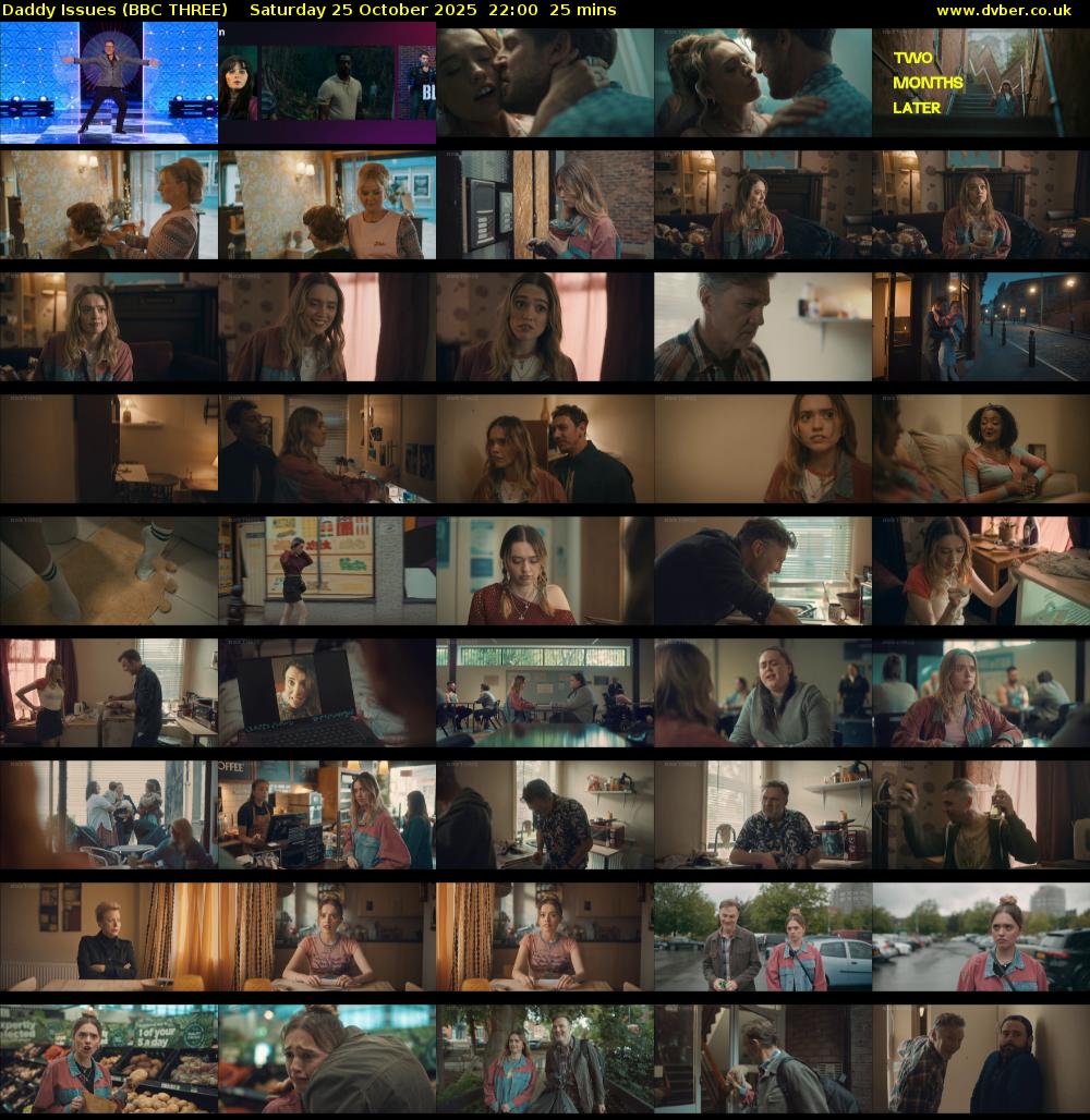 Daddy Issues (BBC THREE) Saturday 25 October 2025 22:00 - 22:25