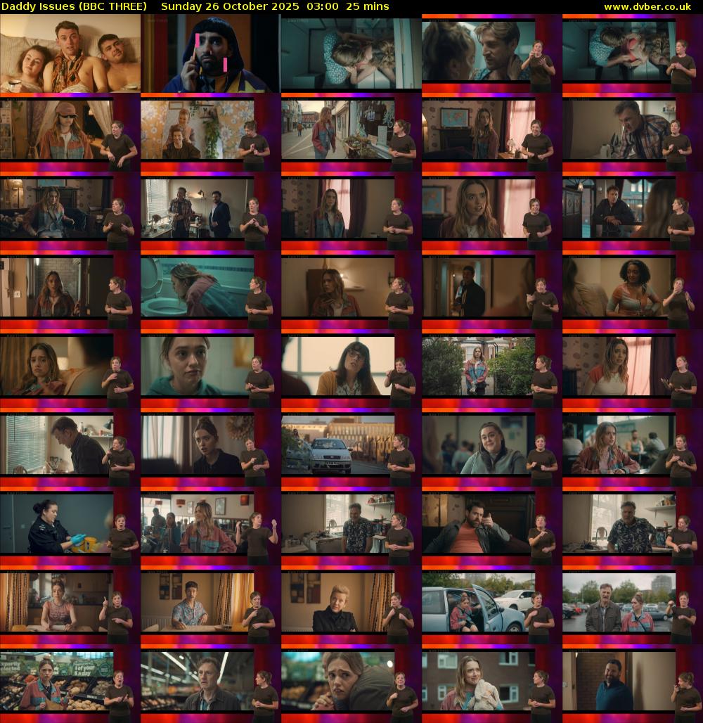 Daddy Issues (BBC THREE) Sunday 26 October 2025 03:00 - 03:25