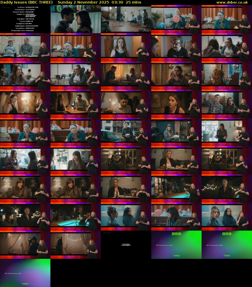 Daddy Issues (BBC THREE) Sunday 2 November 2025 03:30 - 03:55