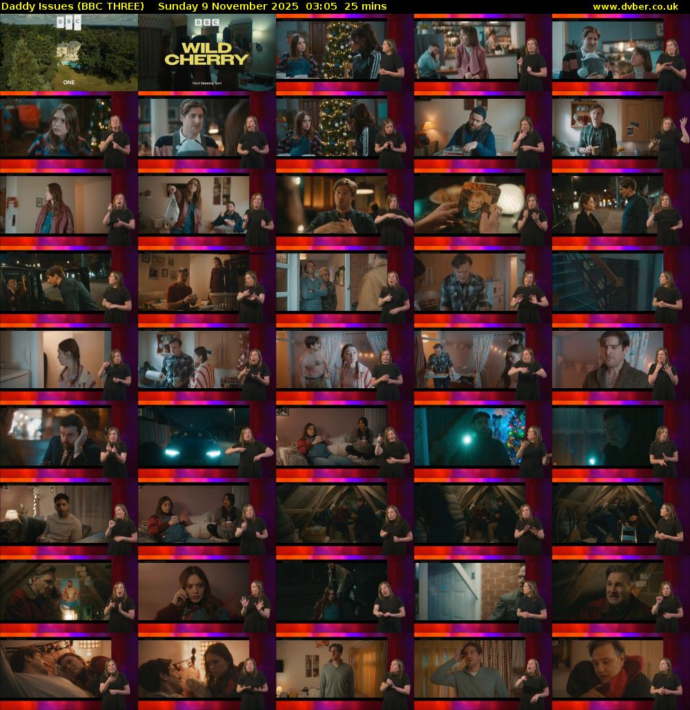 Daddy Issues (BBC THREE) Sunday 9 November 2025 03:05 - 03:30