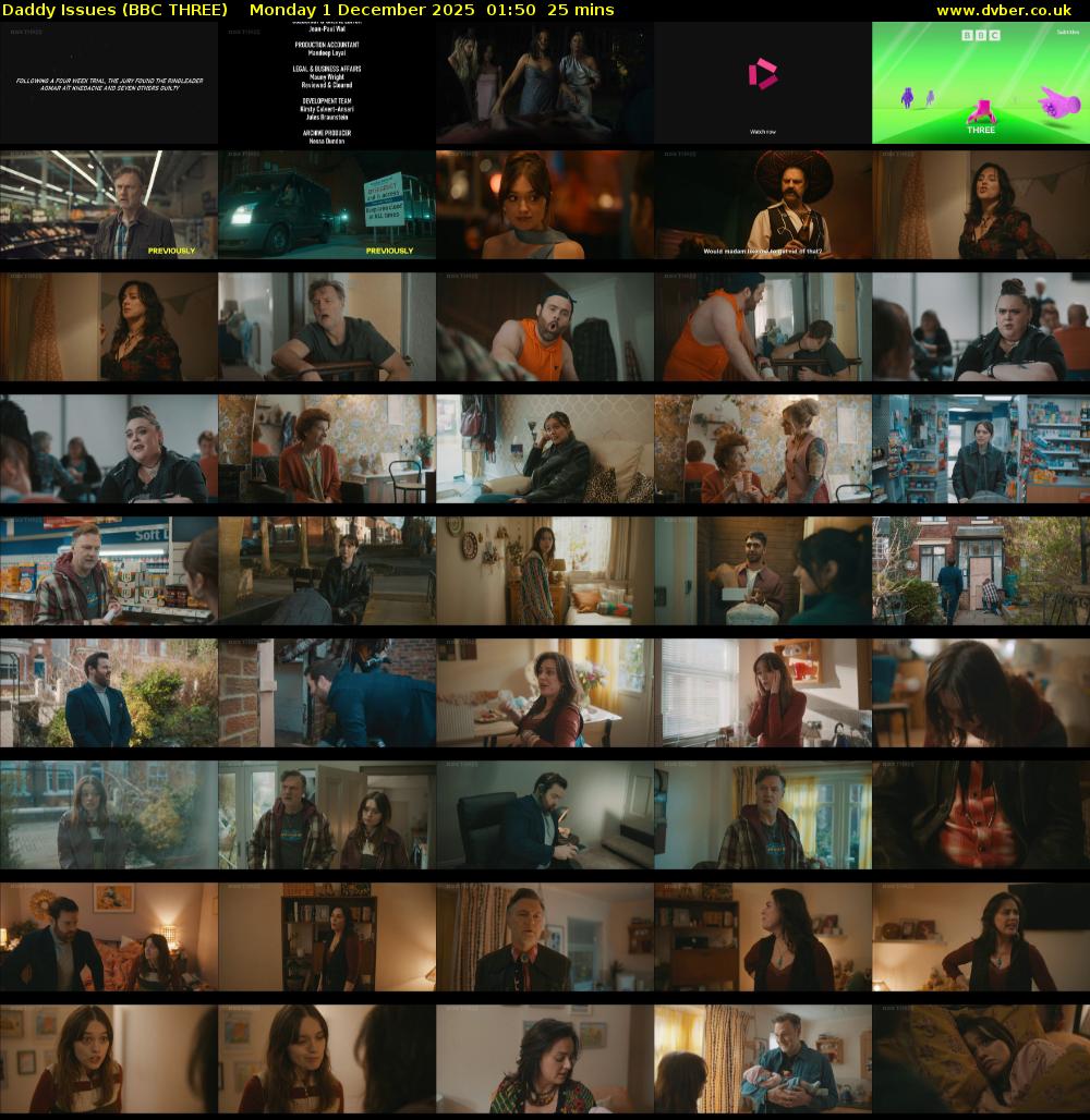 Daddy Issues (BBC THREE) Monday 1 December 2025 01:50 - 02:15