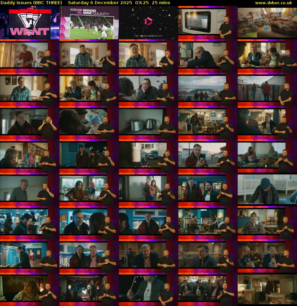 Daddy Issues (BBC THREE) Saturday 6 December 2025 03:25 - 03:50