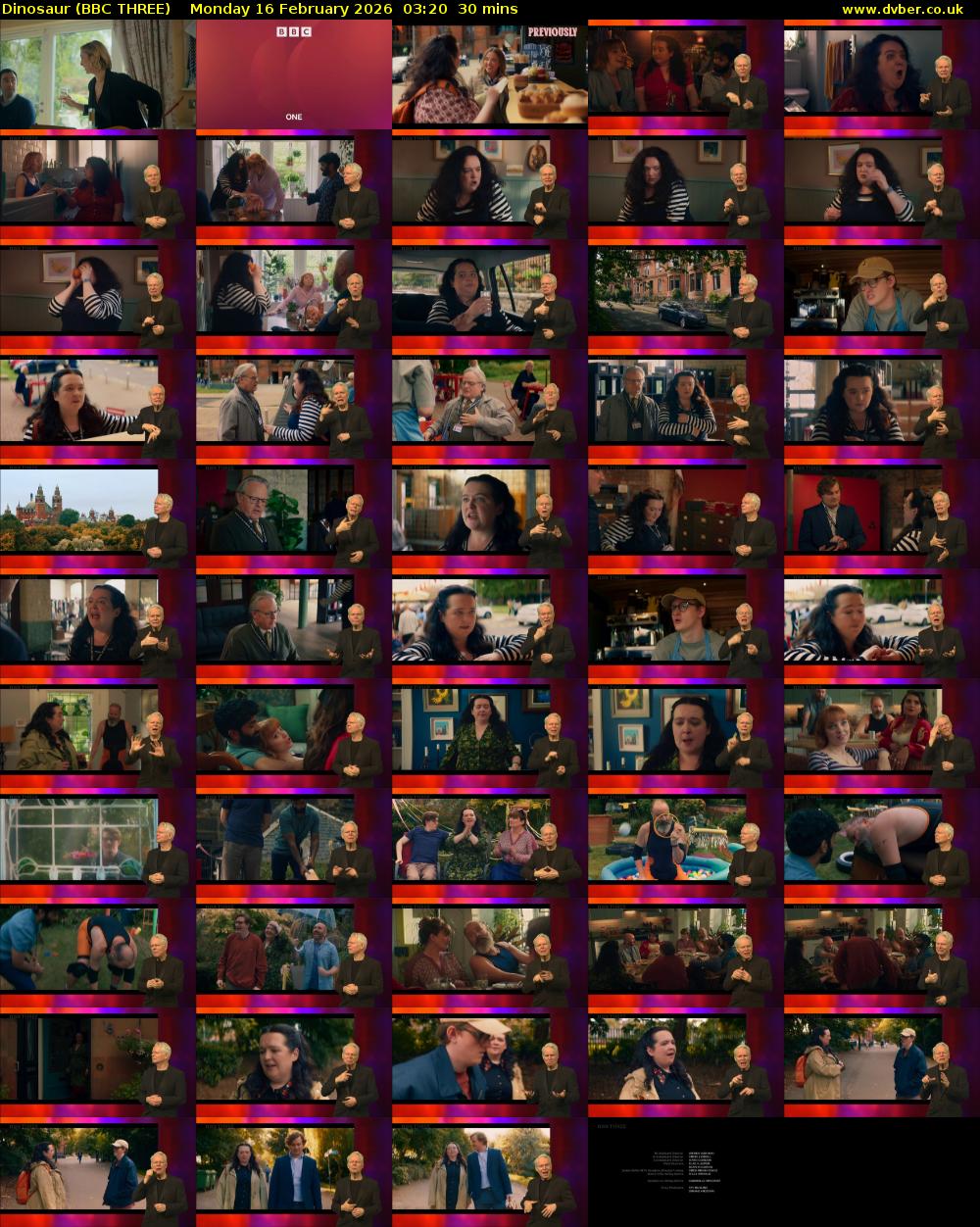 Dinosaur (BBC THREE) Monday 16 February 2026 03:20 - 03:50