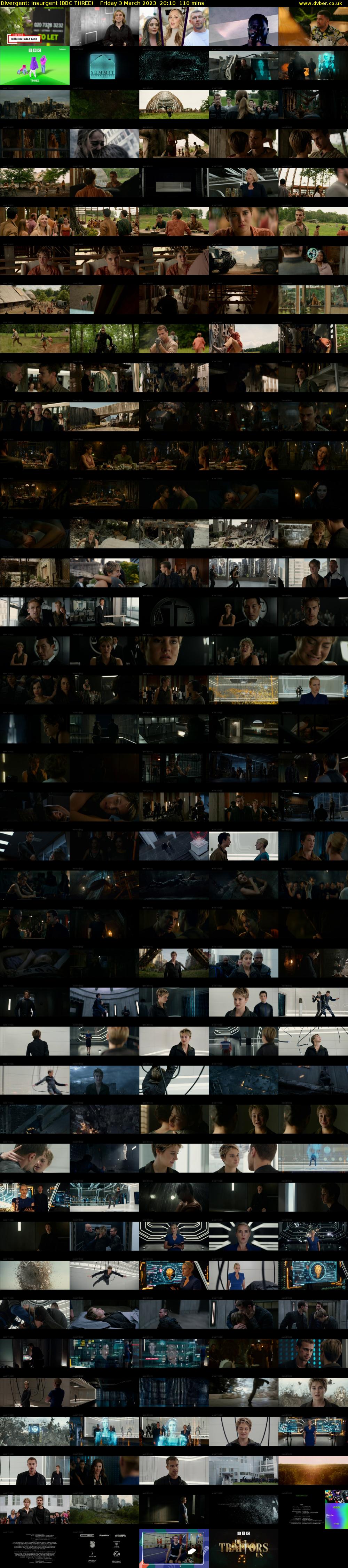 Divergent: Insurgent (BBC THREE) Friday 3 March 2023 20:10 - 22:00