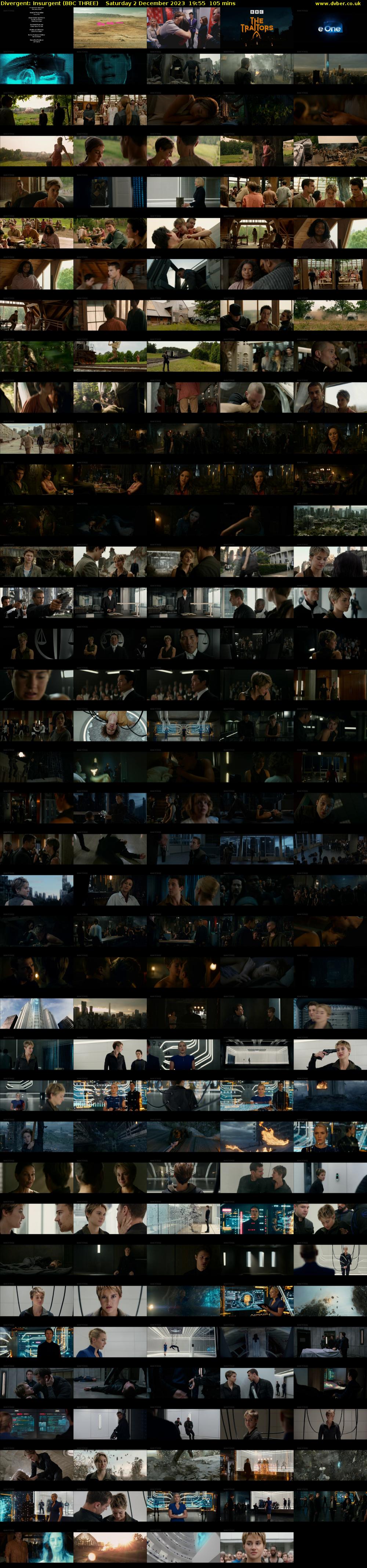 Divergent: Insurgent (BBC THREE) Saturday 2 December 2023 19:55 - 21:40