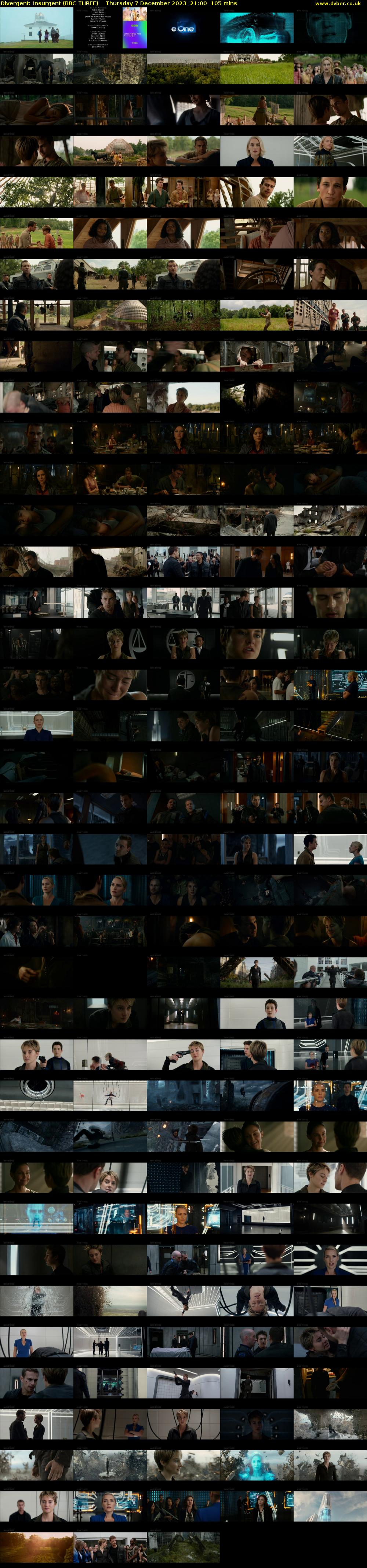 Divergent: Insurgent (BBC THREE) Thursday 7 December 2023 21:00 - 22:45