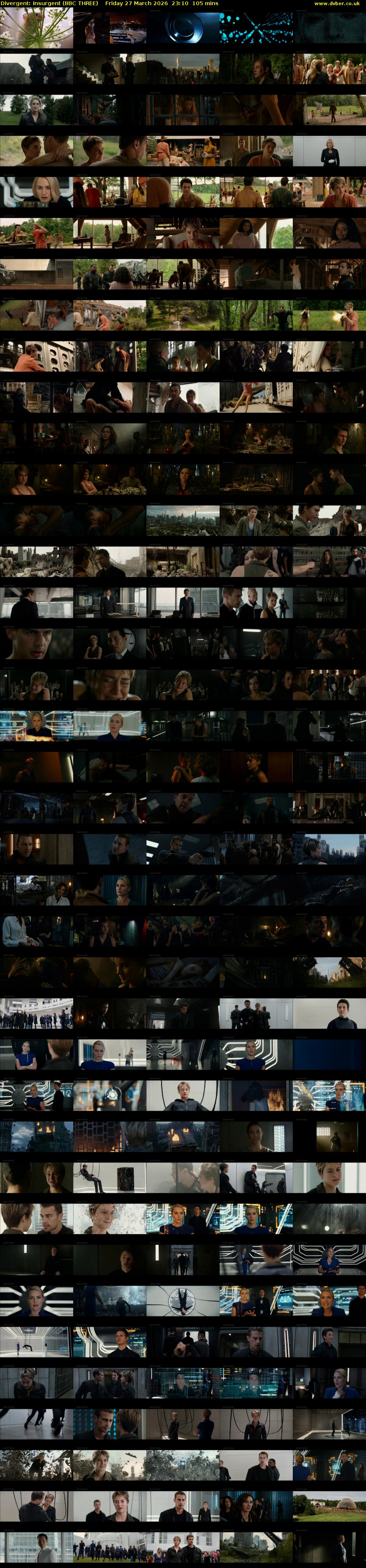Divergent: Insurgent (BBC THREE) Friday 27 March 2026 23:10 - 00:55