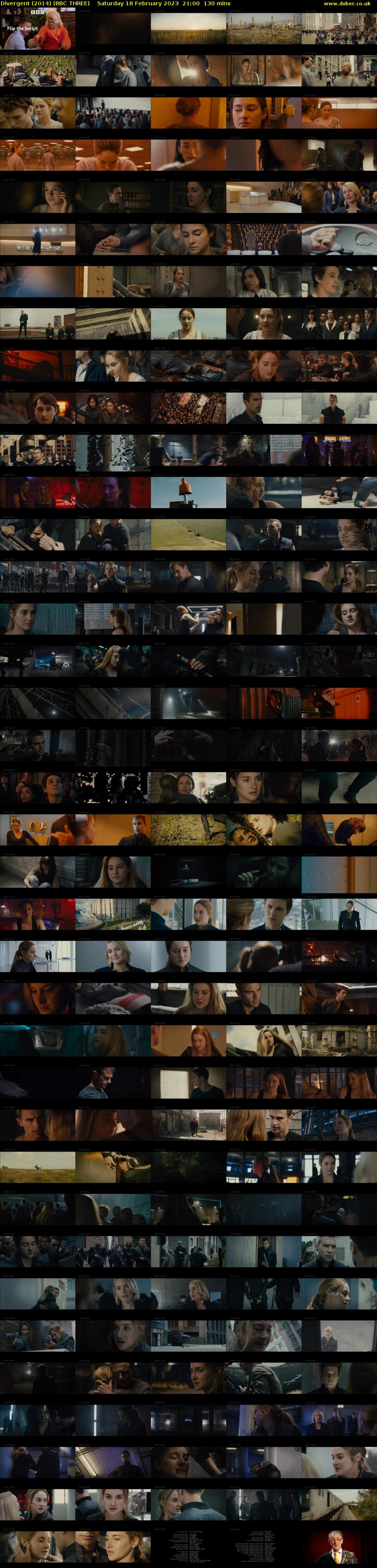 Divergent (2014) (BBC THREE) Saturday 18 February 2023 21:00 - 23:10