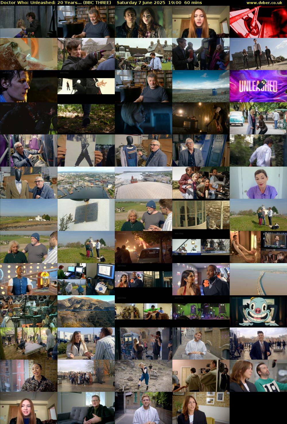 Doctor Who: Unleashed: 20 Years... (BBC THREE) Saturday 7 June 2025 19:00 - 20:00