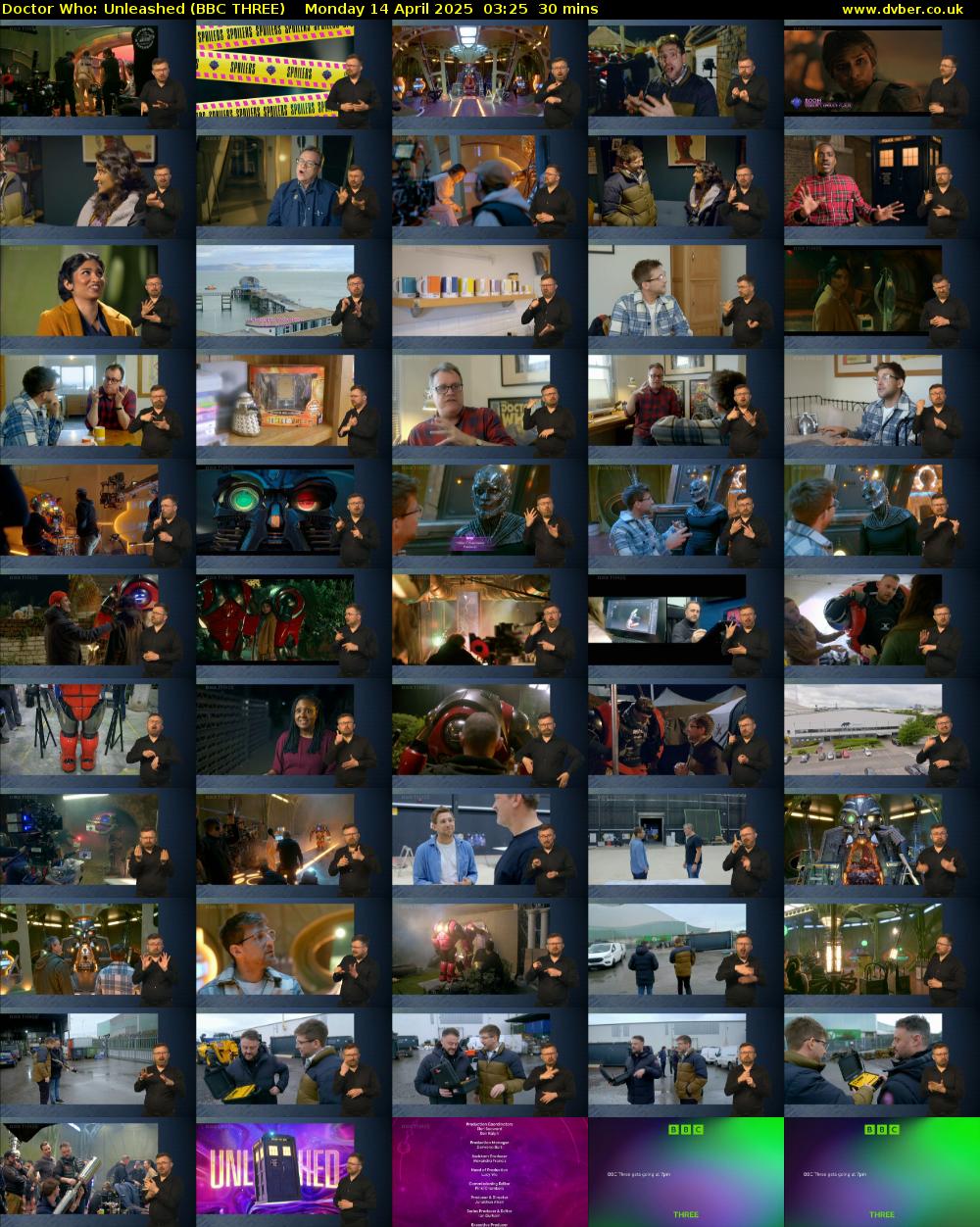 Doctor Who: Unleashed (BBC THREE) Monday 14 April 2025 03:25 - 03:55