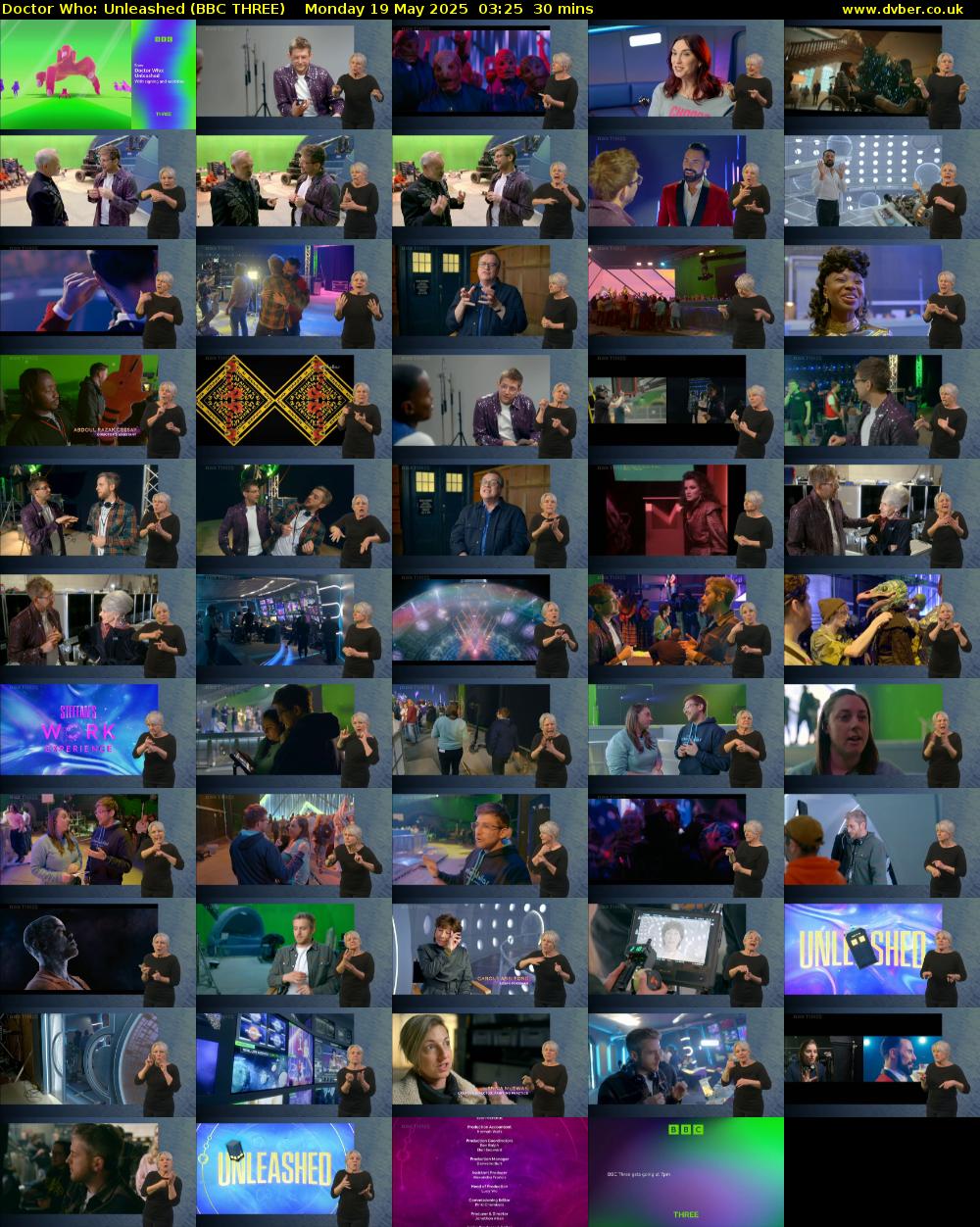 Doctor Who: Unleashed (BBC THREE) Monday 19 May 2025 03:25 - 03:55