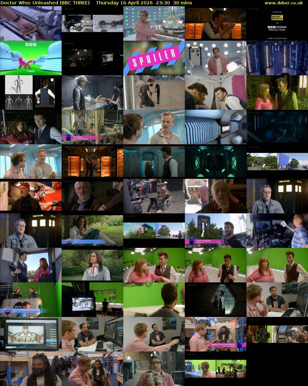 Doctor Who: Unleashed (BBC THREE) Thursday 16 April 2026 23:30 - 00:00