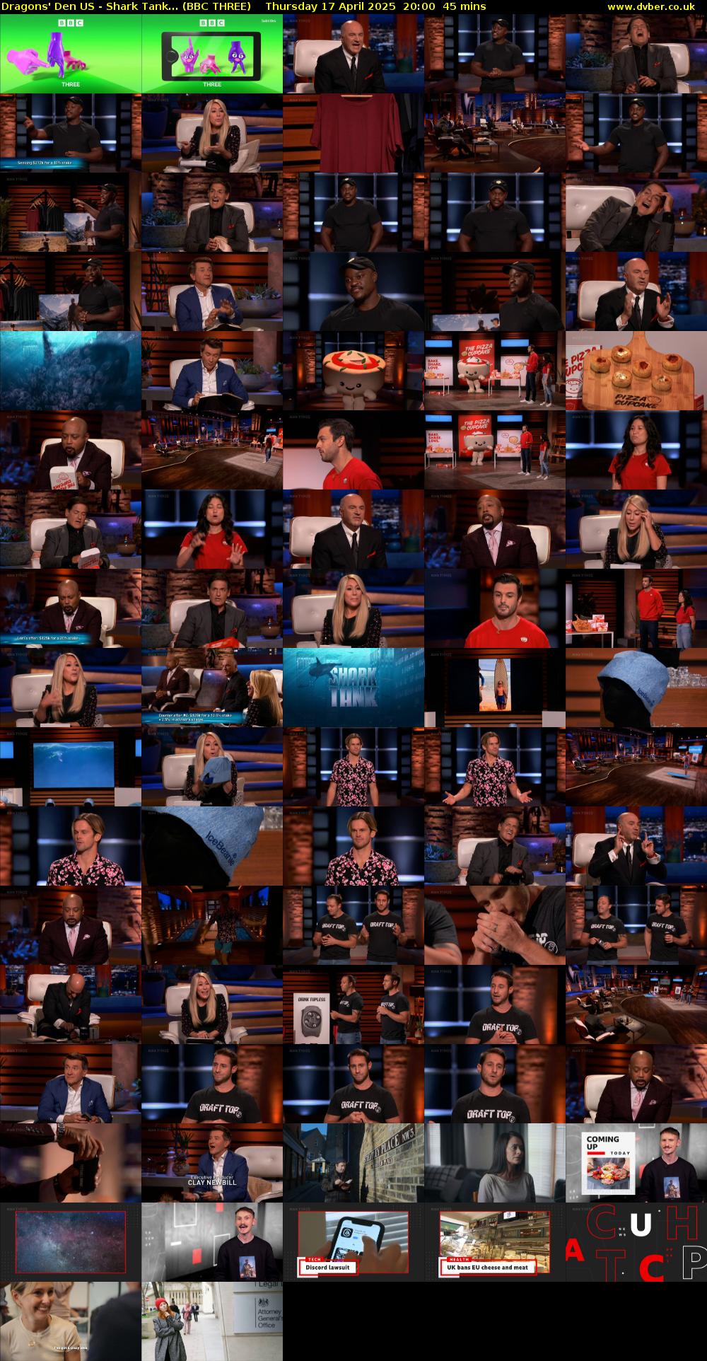Dragons' Den US - Shark Tank... (BBC THREE) Thursday 17 April 2025 20:00 - 20:45