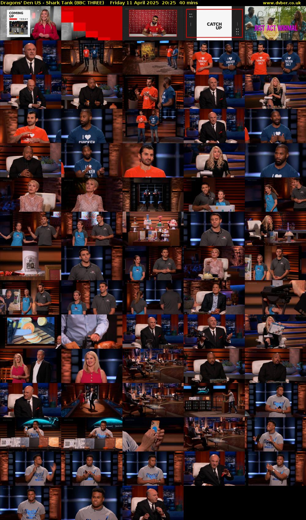 Dragons' Den US - Shark Tank (BBC THREE) Friday 11 April 2025 20:25 - 21:05