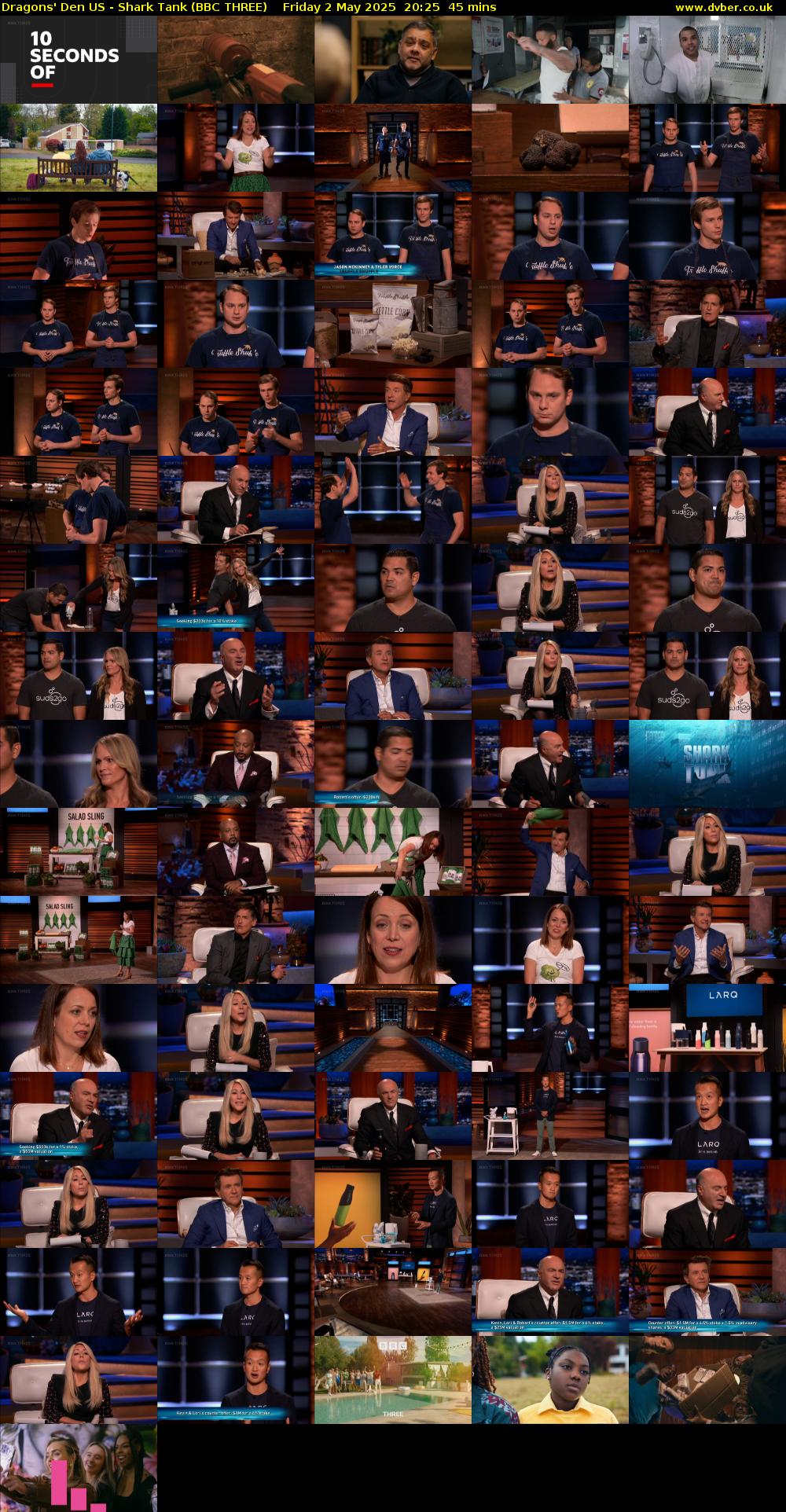 Dragons' Den US - Shark Tank (BBC THREE) Friday 2 May 2025 20:25 - 21:10