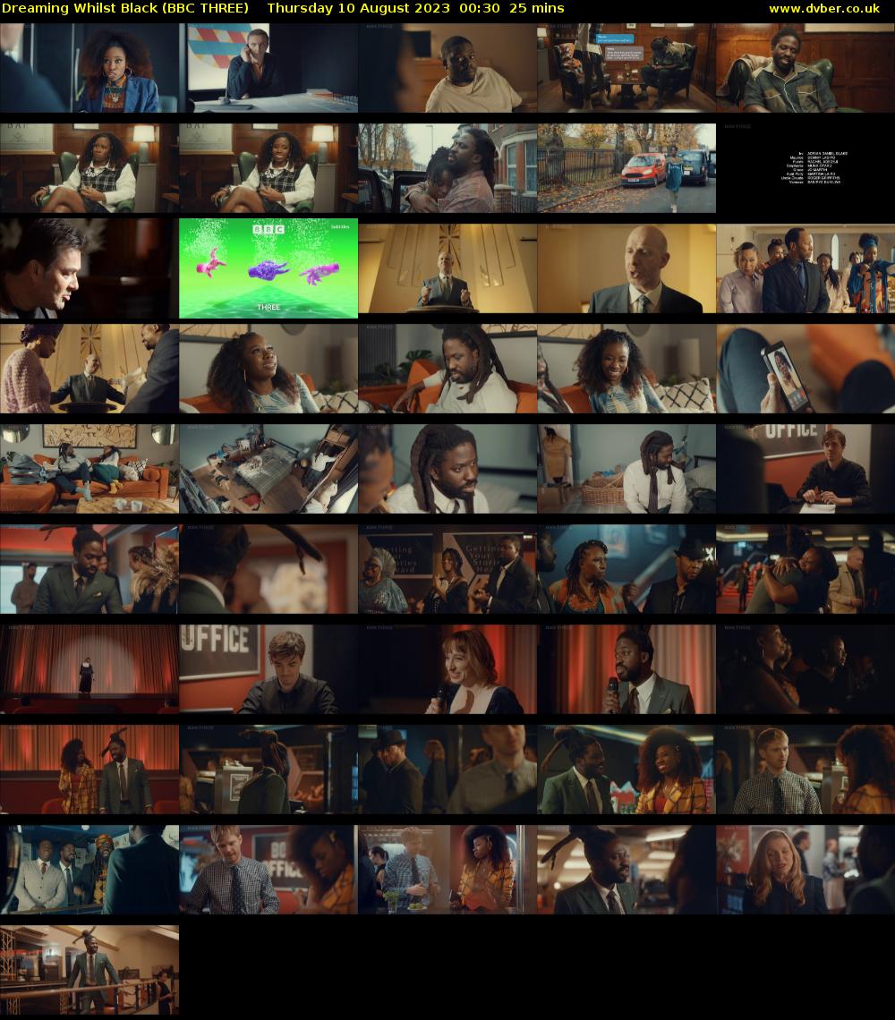 Dreaming Whilst Black (BBC THREE) Thursday 10 August 2023 00:30 - 00:55