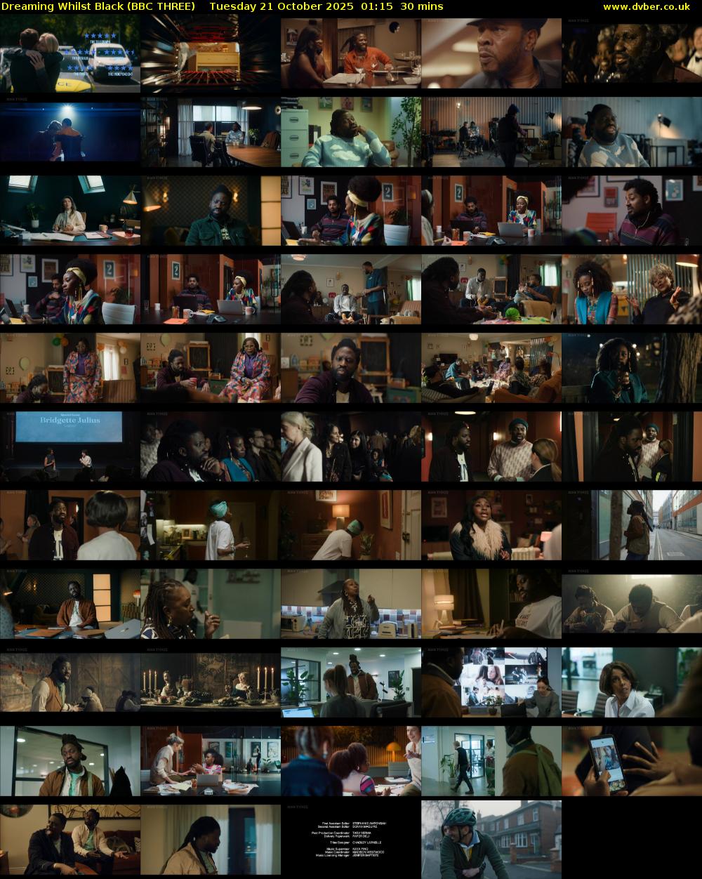 Dreaming Whilst Black (BBC THREE) Tuesday 21 October 2025 01:15 - 01:45