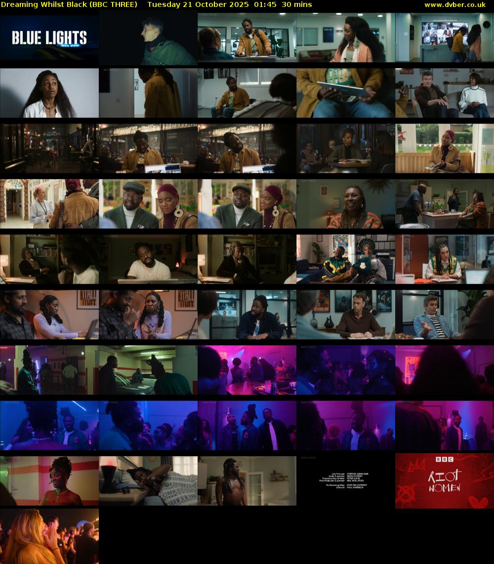 Dreaming Whilst Black (BBC THREE) Tuesday 21 October 2025 01:45 - 02:15