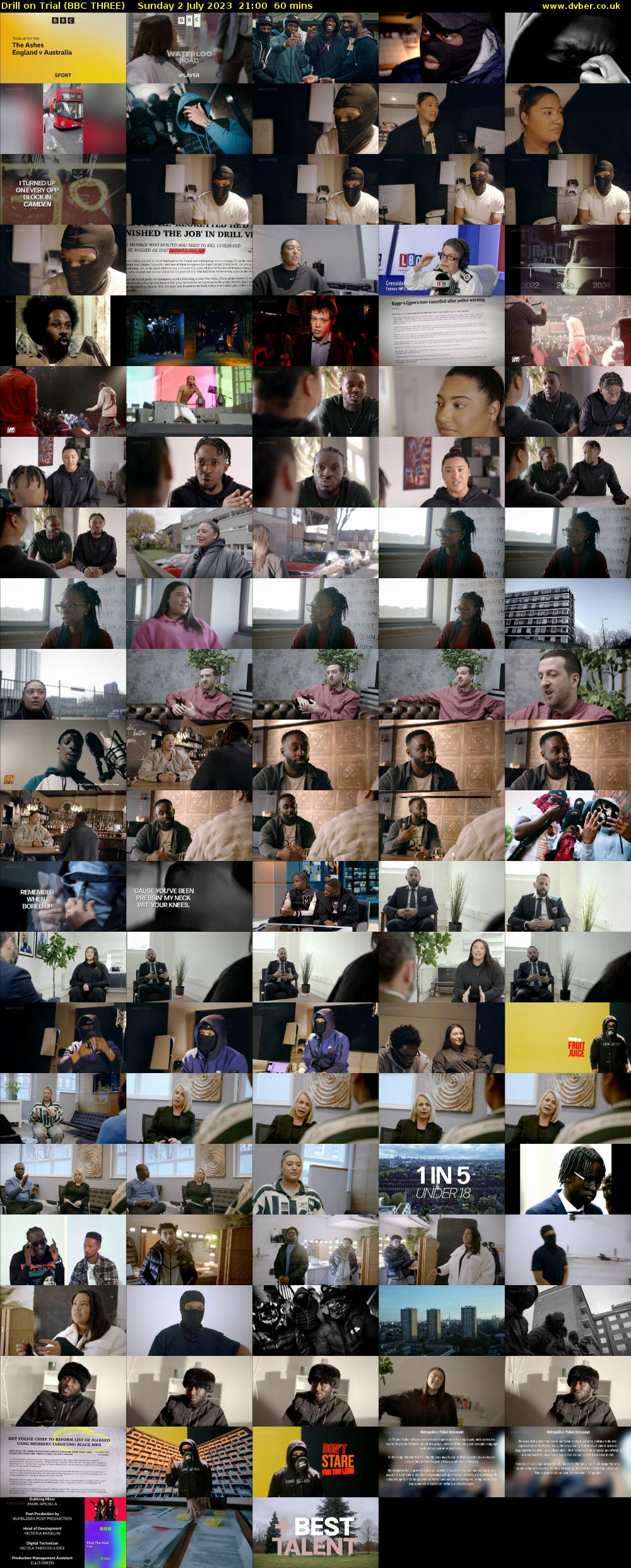 Drill on Trial (BBC THREE) Sunday 2 July 2023 21:00 - 22:00