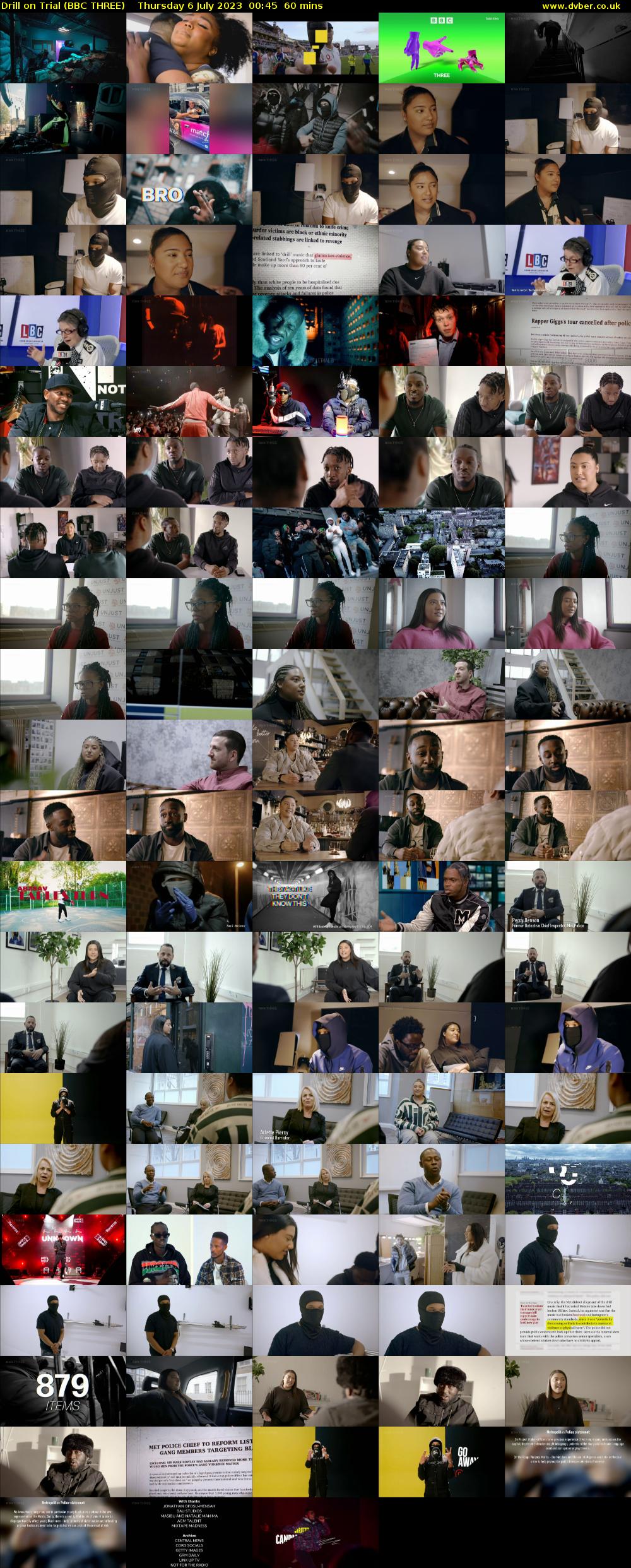 Drill on Trial (BBC THREE) Thursday 6 July 2023 00:45 - 01:45