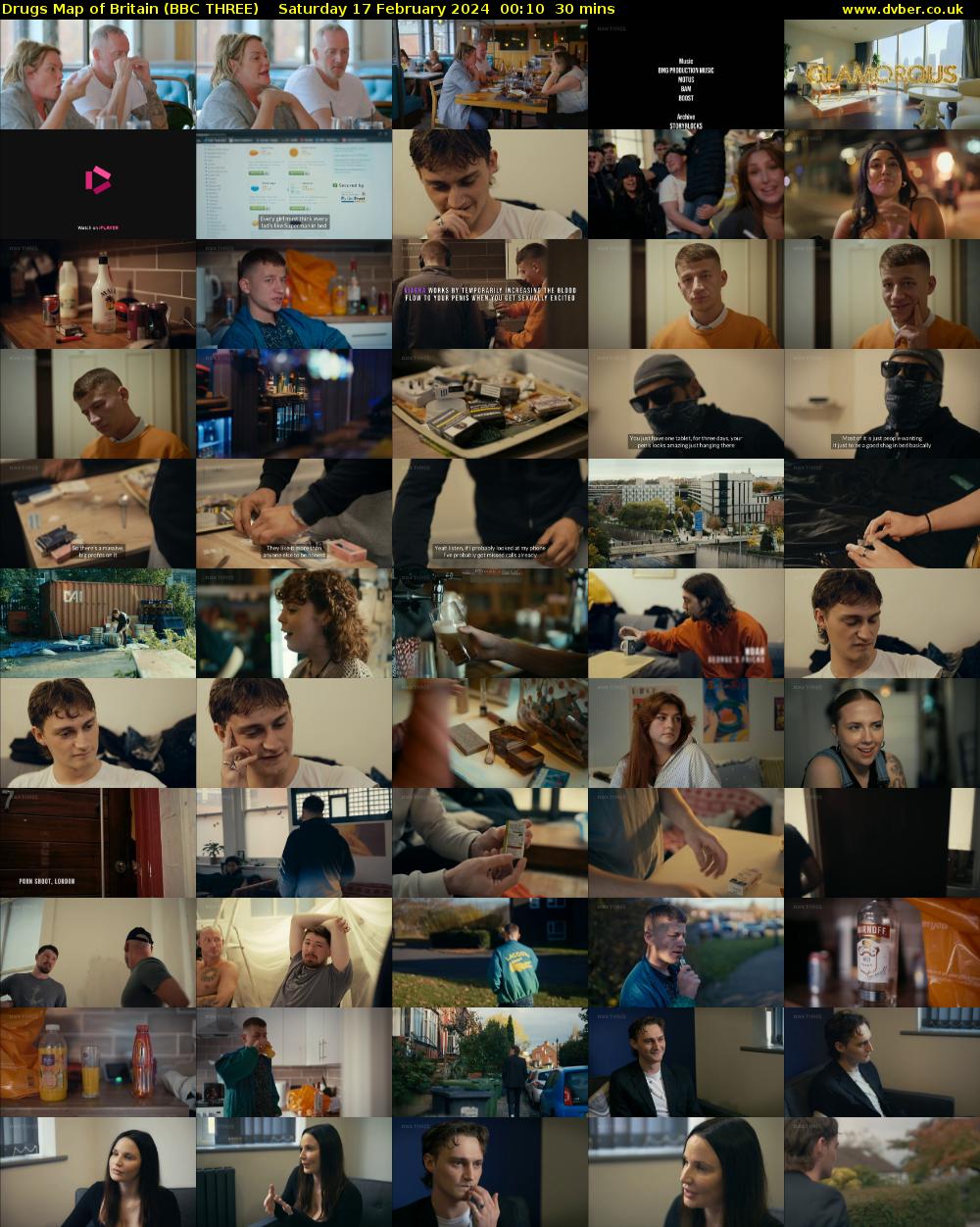 Drugs Map of Britain (BBC THREE) Saturday 17 February 2024 00:10 - 00:40