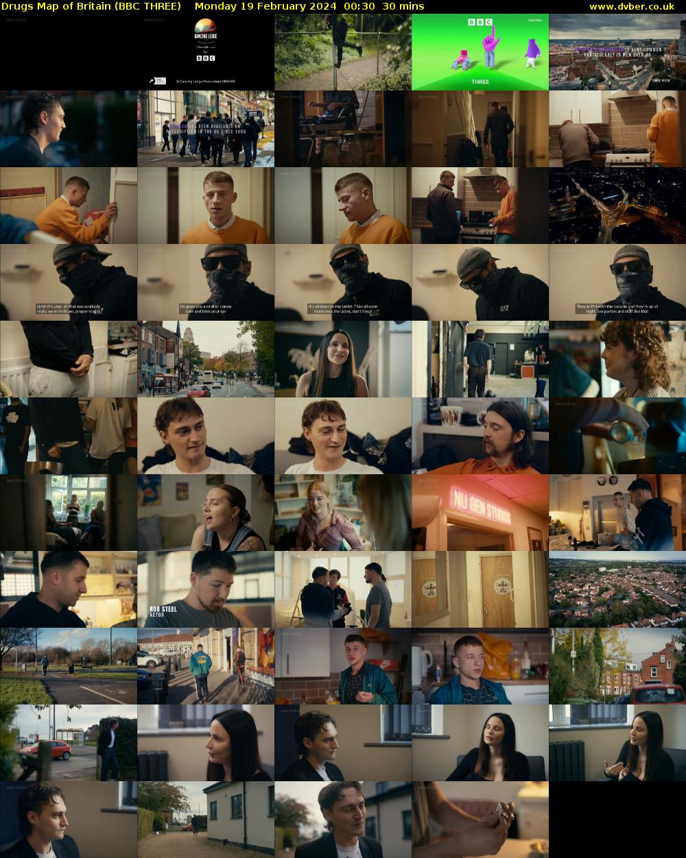 Drugs Map of Britain (BBC THREE) Monday 19 February 2024 00:30 - 01:00