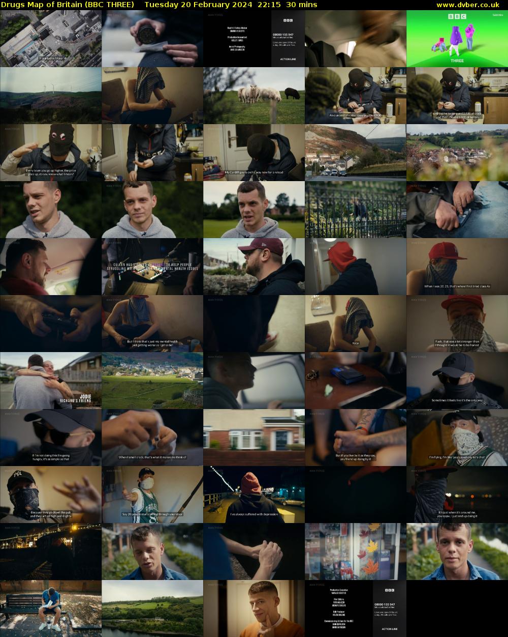 Drugs Map of Britain (BBC THREE) Tuesday 20 February 2024 22:15 - 22:45