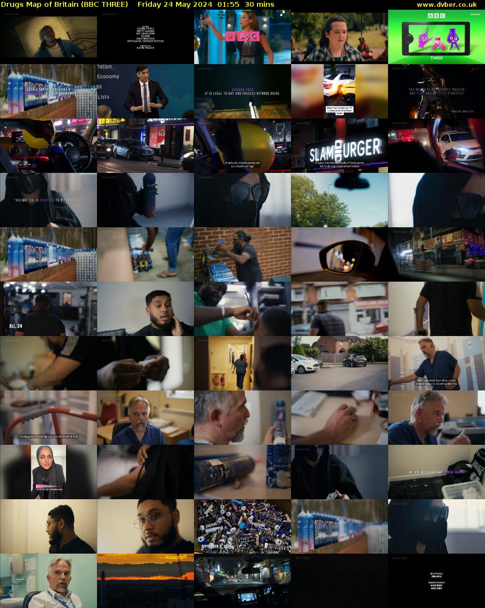 Drugs Map of Britain (BBC THREE) Friday 24 May 2024 01:55 - 02:25
