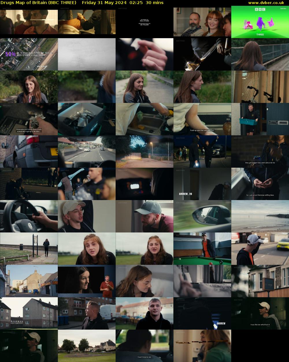Drugs Map of Britain (BBC THREE) Friday 31 May 2024 02:25 - 02:55
