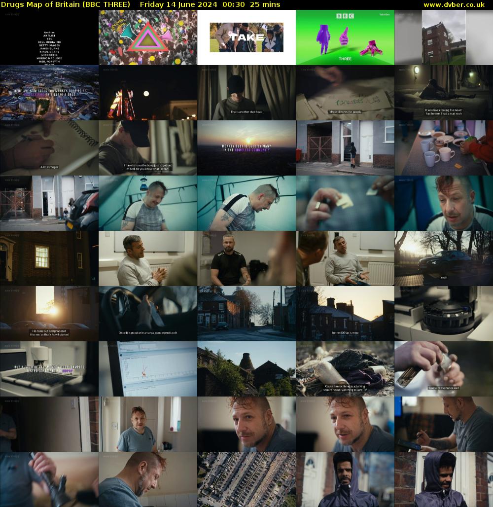 Drugs Map of Britain (BBC THREE) Friday 14 June 2024 00:30 - 00:55