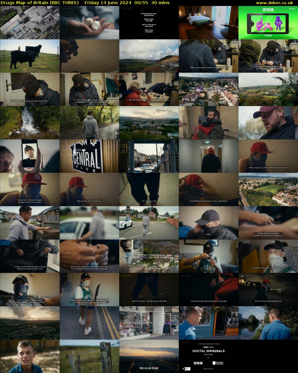 Drugs Map of Britain (BBC THREE) Friday 14 June 2024 00:55 - 01:25