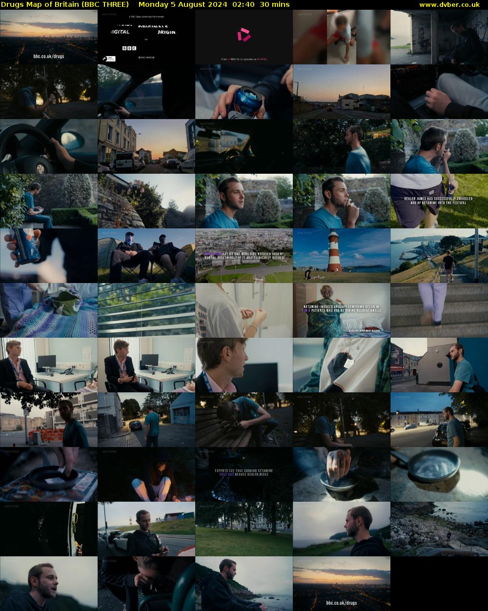 Drugs Map of Britain (BBC THREE) Monday 5 August 2024 02:40 - 03:10