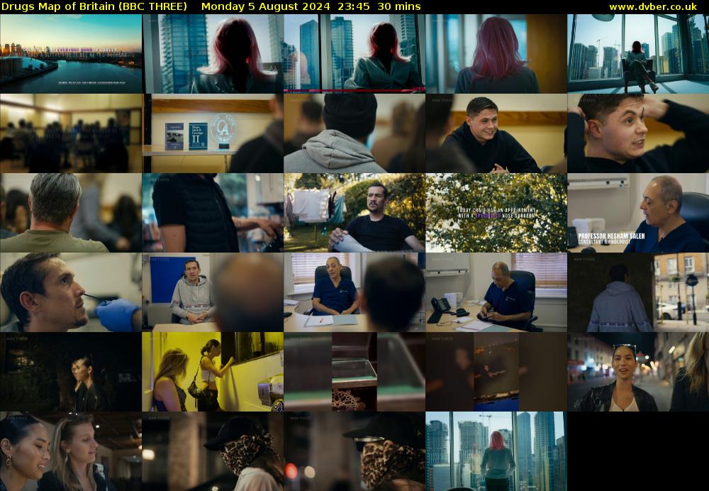 Drugs Map of Britain (BBC THREE) Monday 5 August 2024 23:45 - 00:15