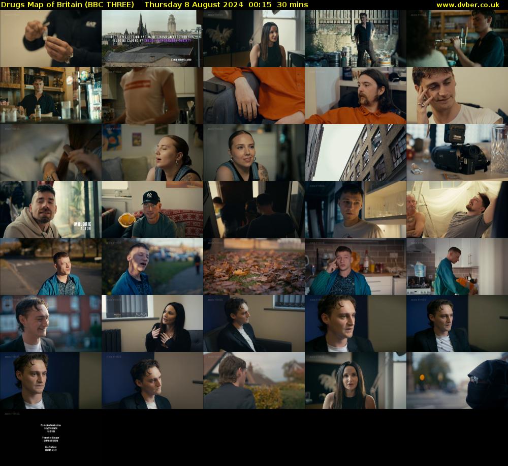 Drugs Map of Britain (BBC THREE) Thursday 8 August 2024 00:15 - 00:45