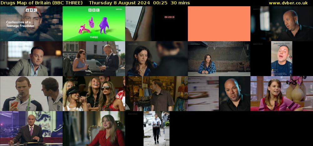 Drugs Map of Britain (BBC THREE) Thursday 8 August 2024 00:25 - 00:55