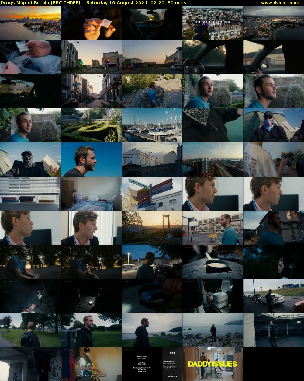 Drugs Map of Britain (BBC THREE) Saturday 10 August 2024 02:20 - 02:50