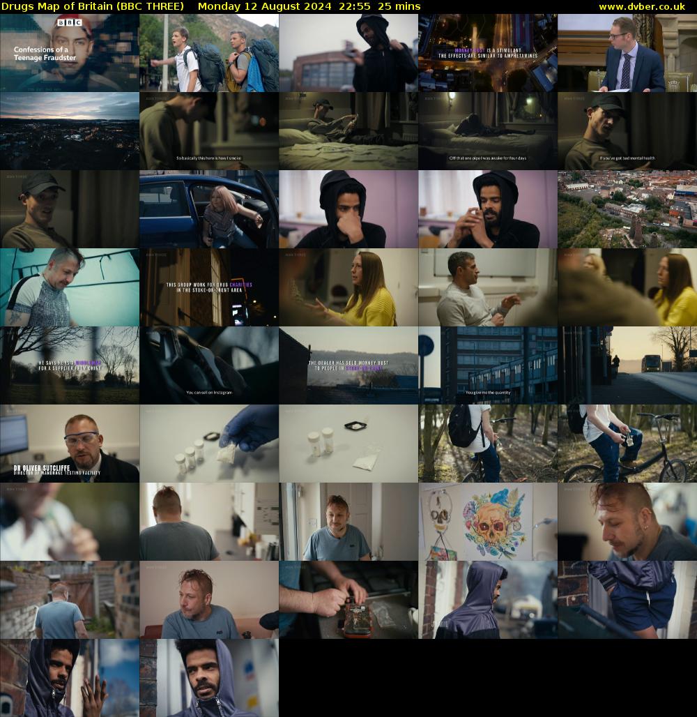 Drugs Map of Britain (BBC THREE) Monday 12 August 2024 22:55 - 23:20
