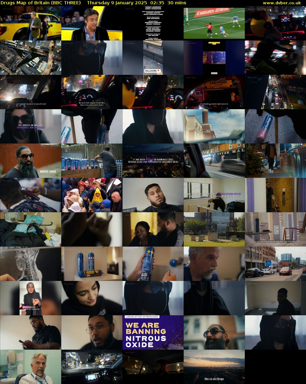 Drugs Map of Britain (BBC THREE) Thursday 9 January 2025 02:35 - 03:05